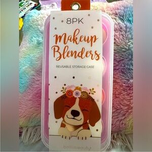 Pink Makeup Blenders with Storage Case NWT